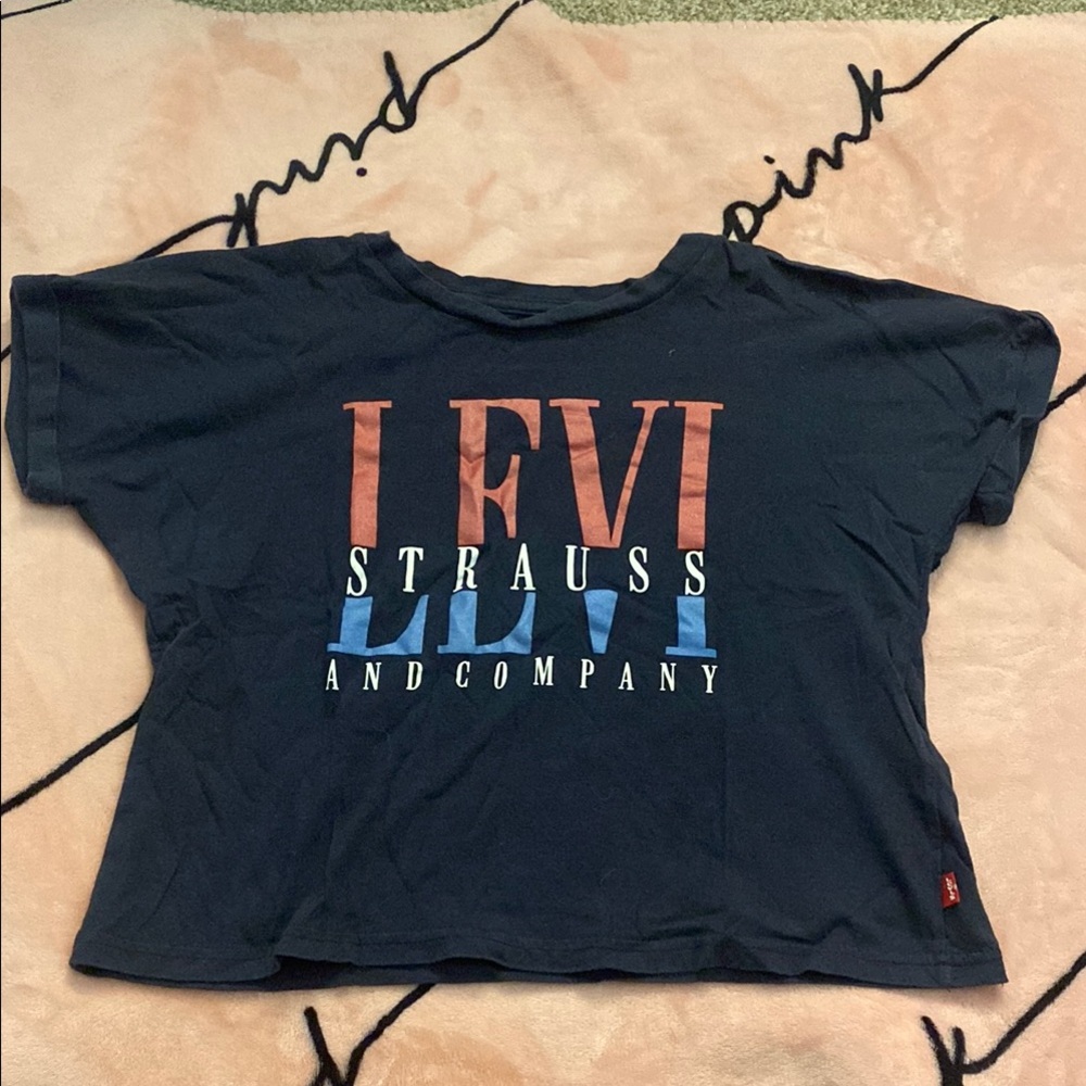 Levi's Kids Black and Blue Logo Tee